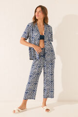 Womensecret Pijama camisera con estampado integral Capri estampado