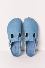 Women'secret Zapatillas BIO cerradas de denim azul azul