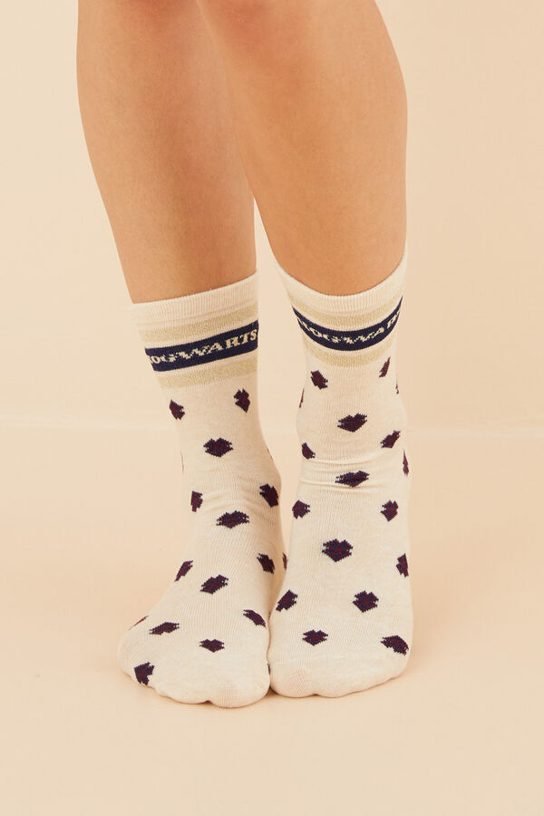 Womensecret Pack 3 calcetines algodón Harry Potter 'college' estampado