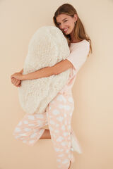 Womensecret Pijama 100% algodón capri nubes naranja naranja