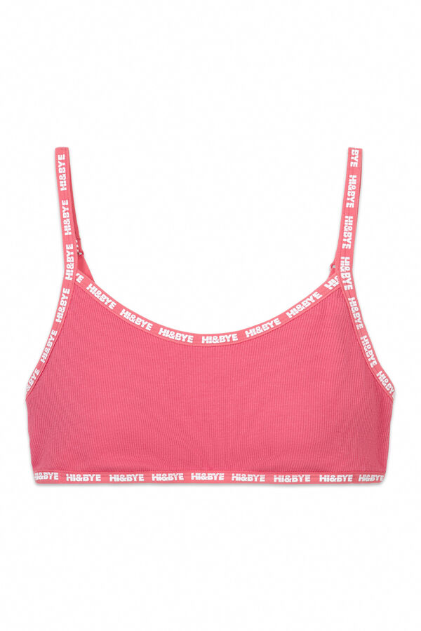 Womensecret Brasier de algodón con copas extraíbles en color rosa rosa