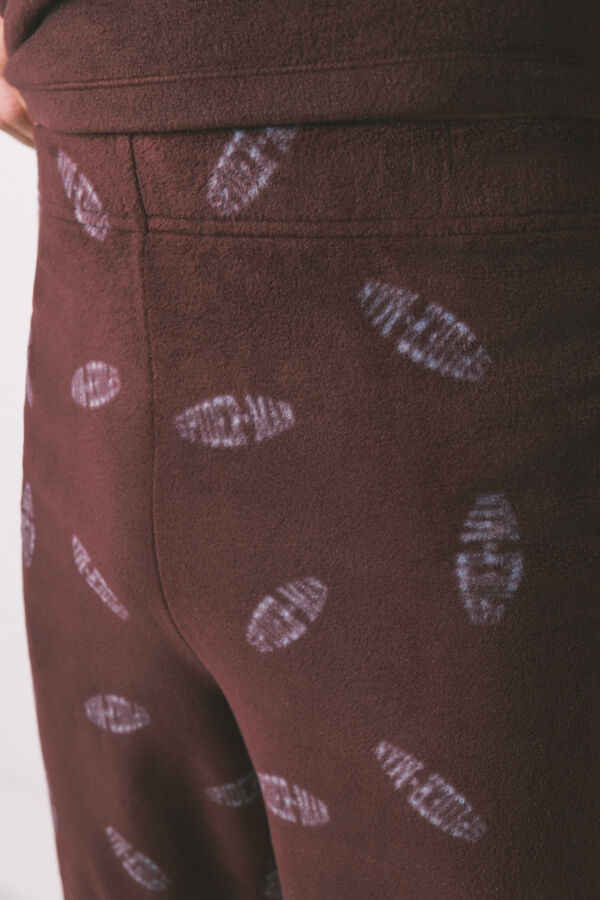 Women'secret Pijama larga de forro polar forro polar rojo de Spiderman para hombre púrpura