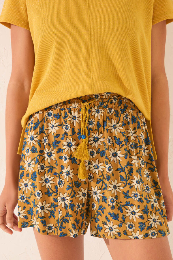 Womensecret Pantalón con estampado floral estampado