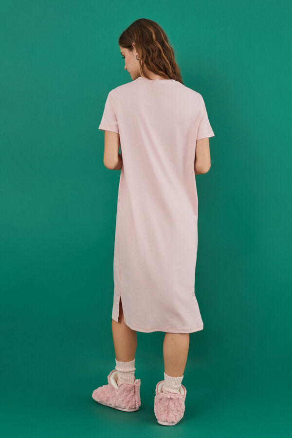 Womensecret Camisón 100% algodón Manolo Bakes rosa