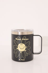 Womensecret Taza térmica Mr. Happy negro
