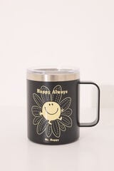 Womensecret Taza térmica Mr. Happy negro