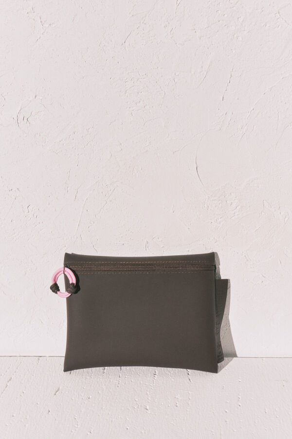 Women'secret Bolsa impermeable para traje de ba&ntilde;o o bikini marr&oacute;n caf&eacute;