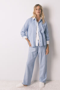 Women'secret Pijama camisera de rayas , 100% algodón