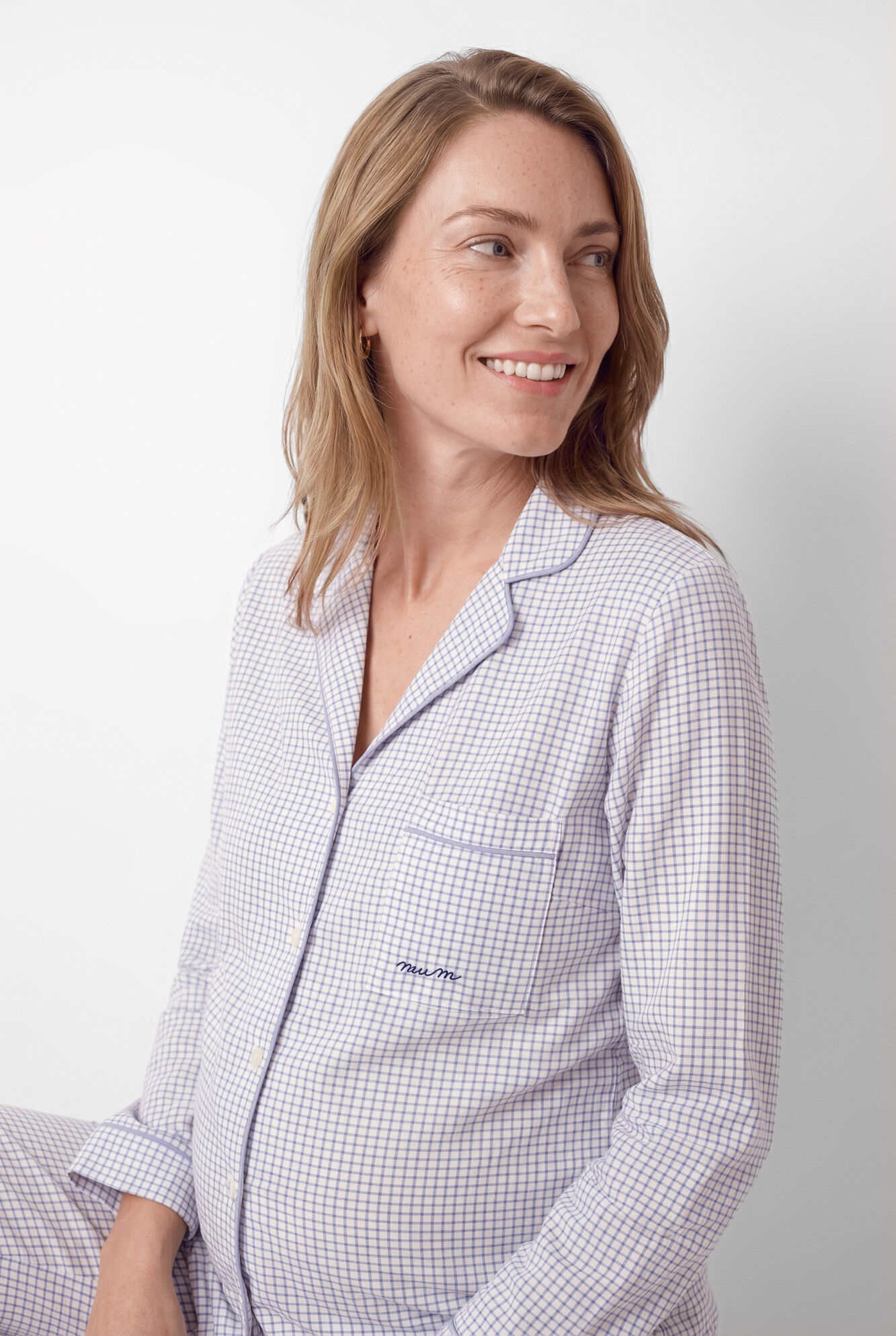 Women'secret Pijama camisera maternity estampado vichy