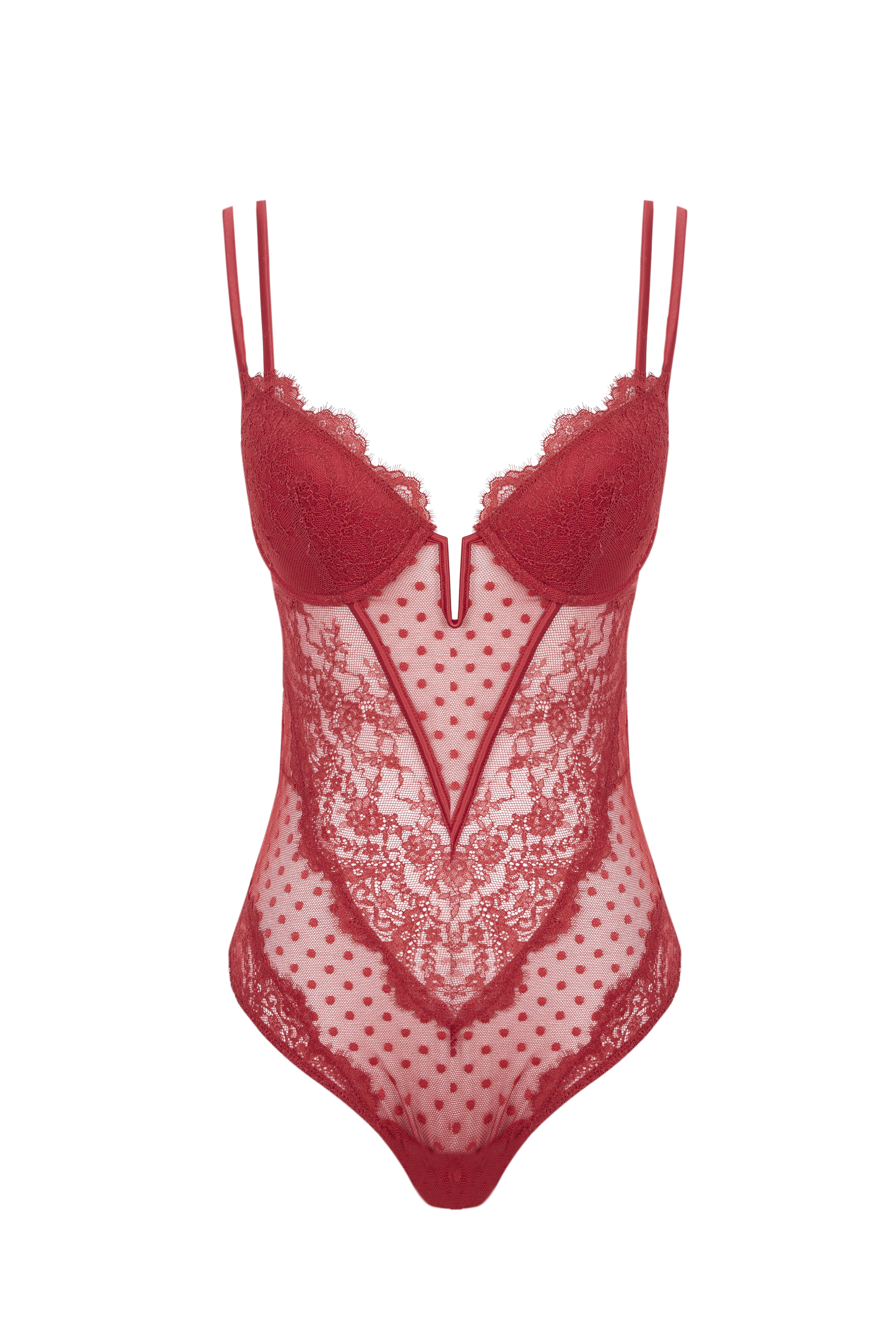 Body online encaje rosa