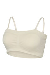 Mamalicious Brasier estilo bandeau gris