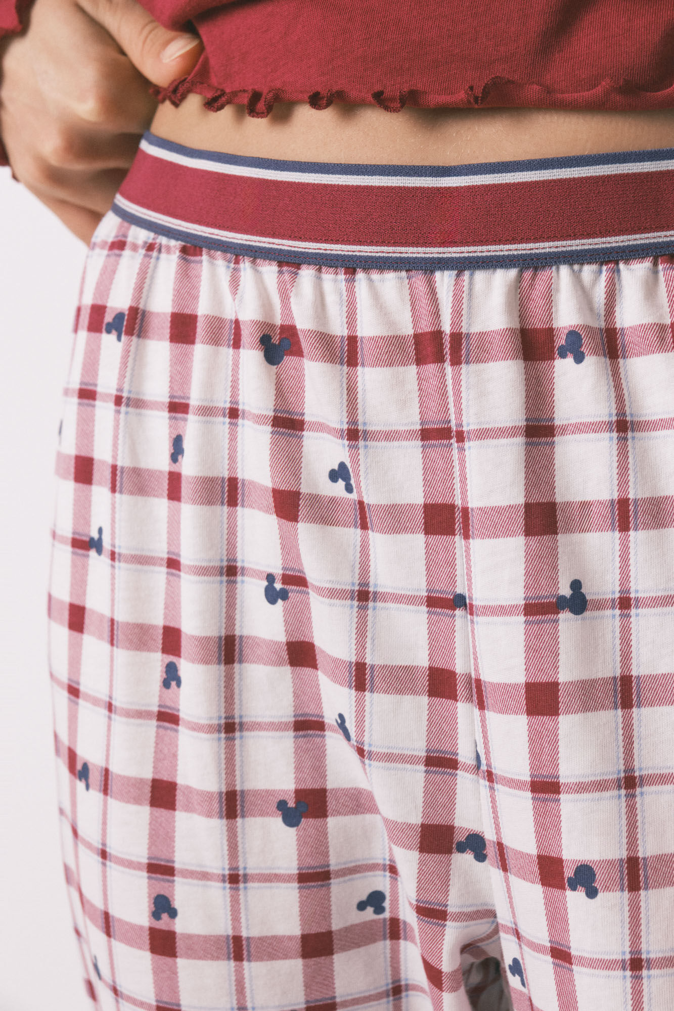 Women'secret Pijama larga algod&oacute;n Mickey roja