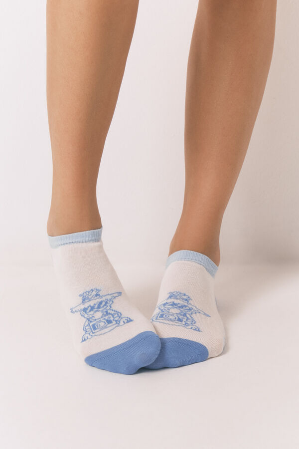Womensecret Pack de 3 calcetines short de Garfield estampado