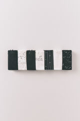 Women'secret Pack de 7 panties cl&aacute;sicas estampadas de algod&oacute;n blanco y negro estampado