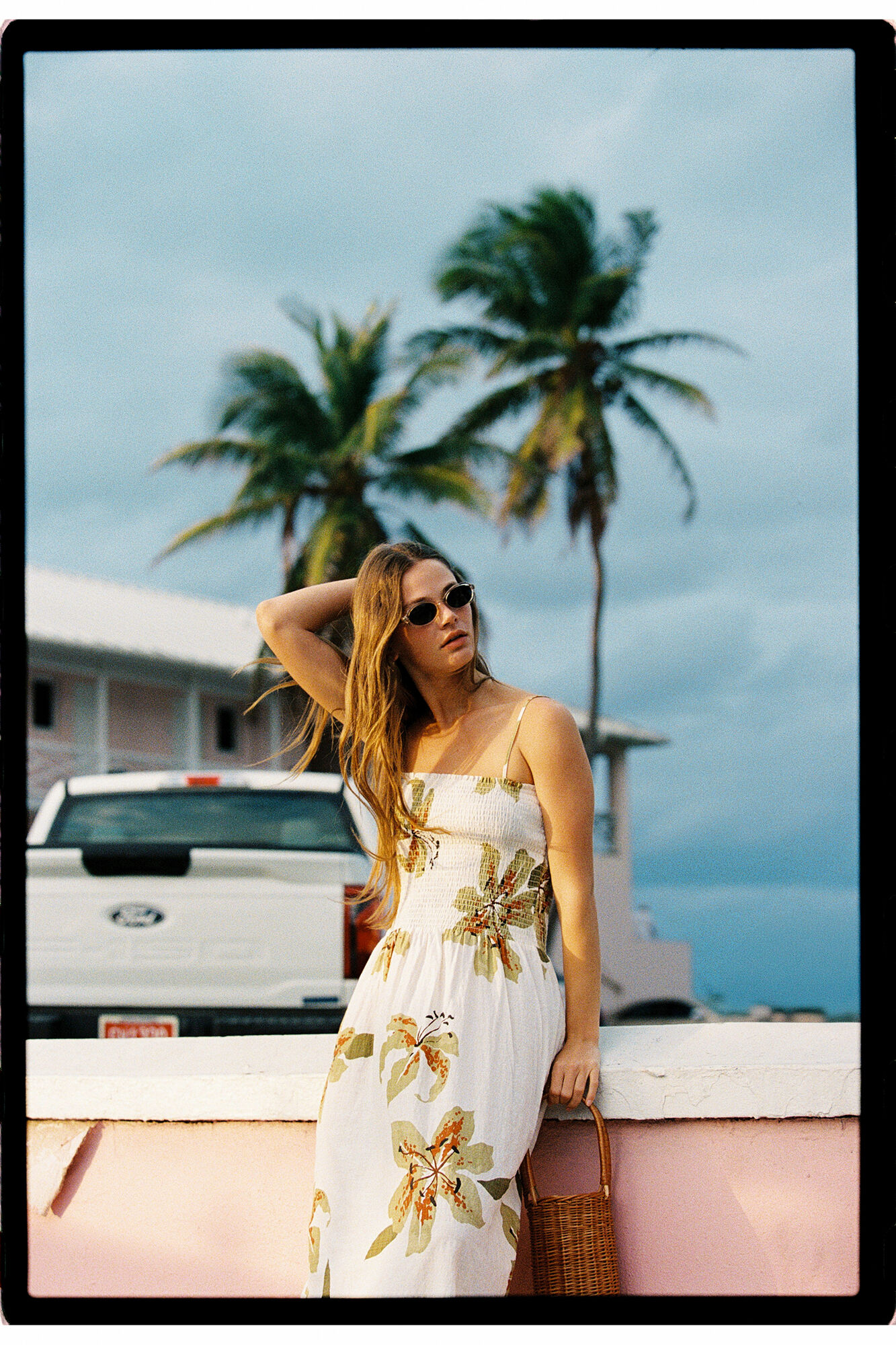 Women'secret Vestido largo de tirantes con escote fruncido