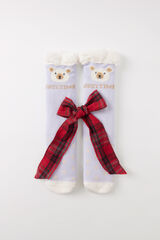 Womensecret Calcetines tricot borreguito “Cozy time” azul