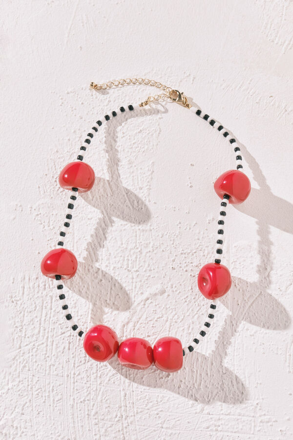 Women'secret Collar de cerezas rojo