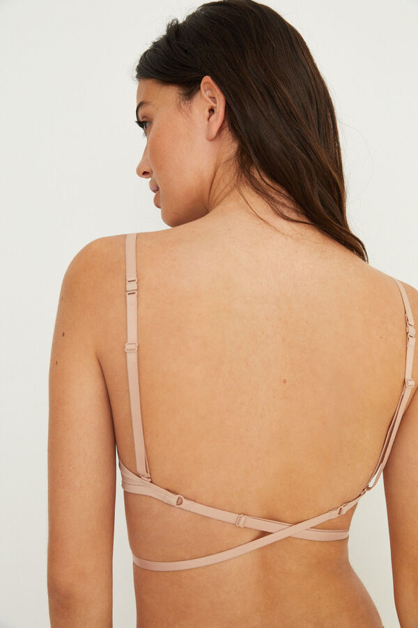 Womensecret VERSATILE Brasier multiposición microfibra nude