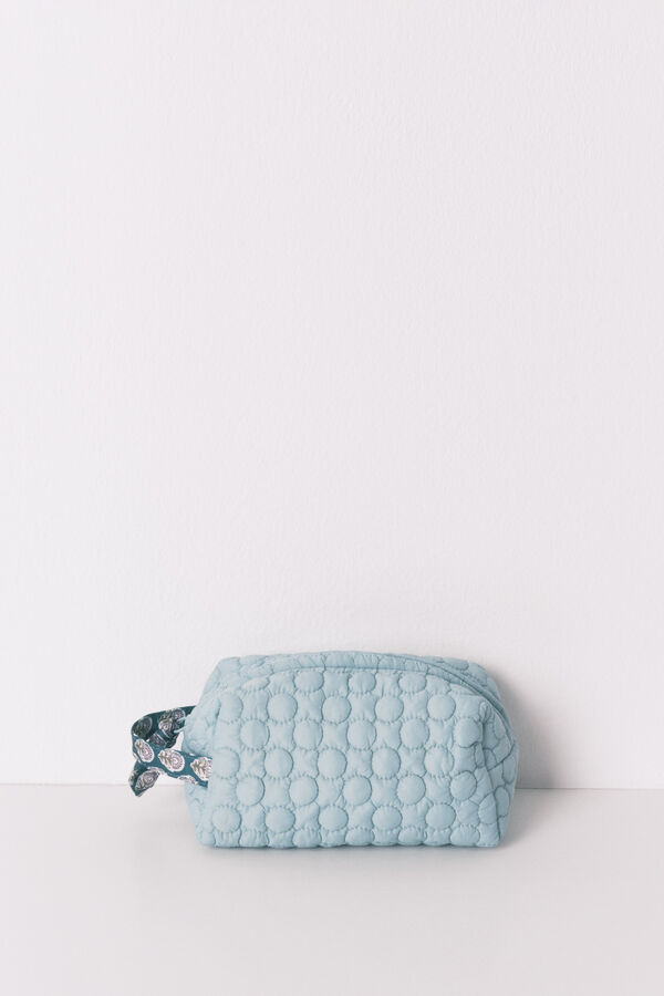 Womensecret Pequeño neceser verde acolchado  verde
