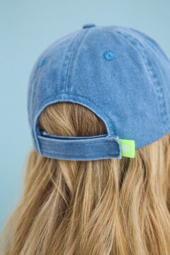 Womensecret Gorra algodón ajustable azul azul
