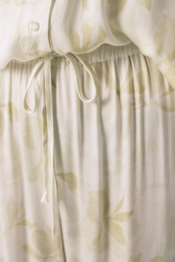 Women'secret Pijama larga camisera manga ancha estampado