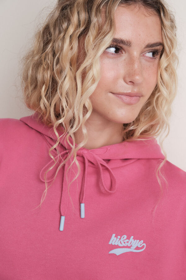 HI&BYE Sudadera con capucha fucsia fucsia