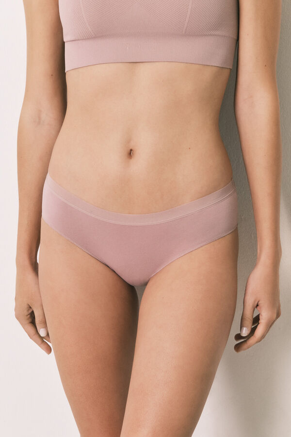 Women'secret Pack 7 panties anchas de algod&oacute;n lisas blanco