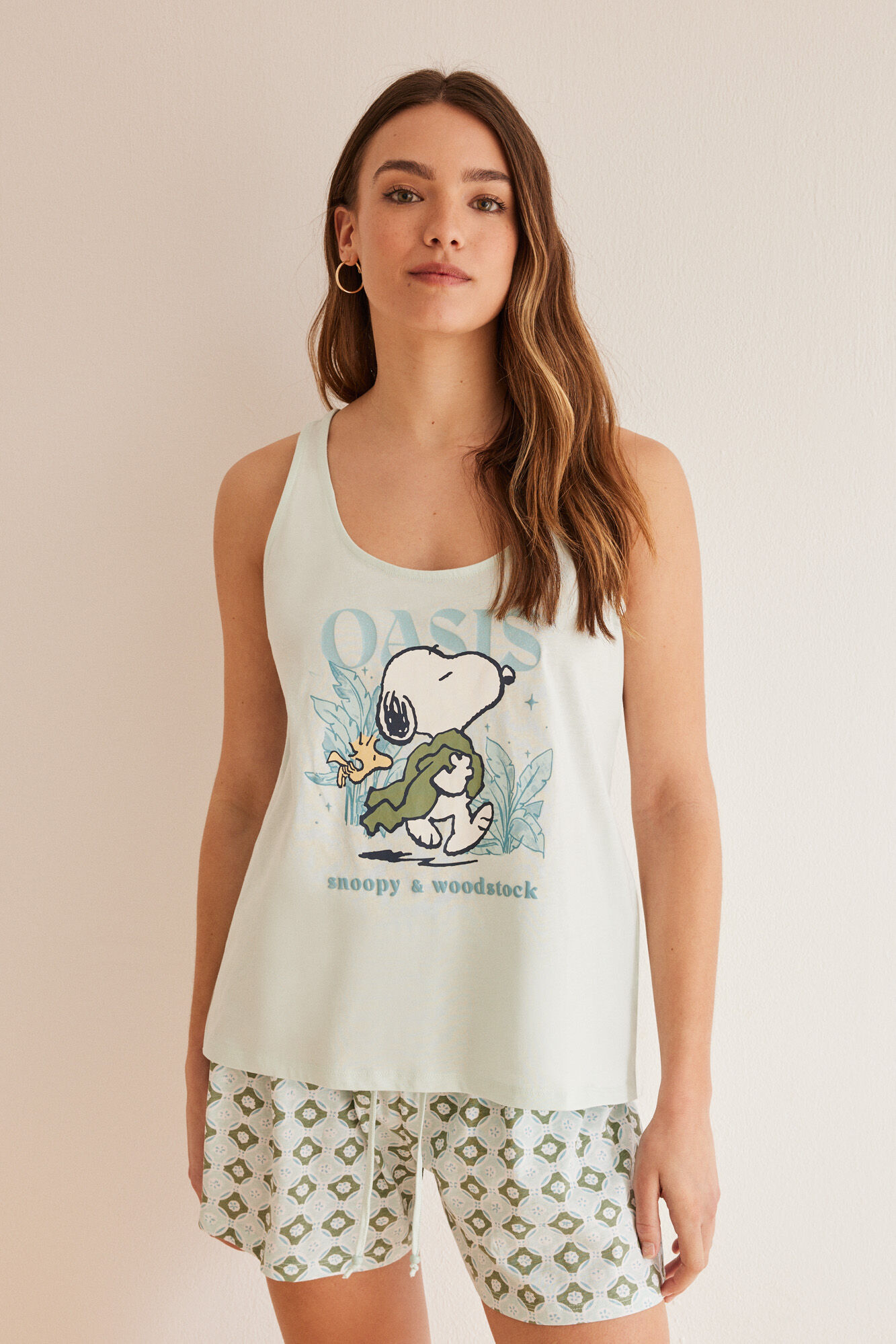 Pijama 100 algodon tirantes Snoopy Ropa de dormir y homewear de mujer WomenSecret MX