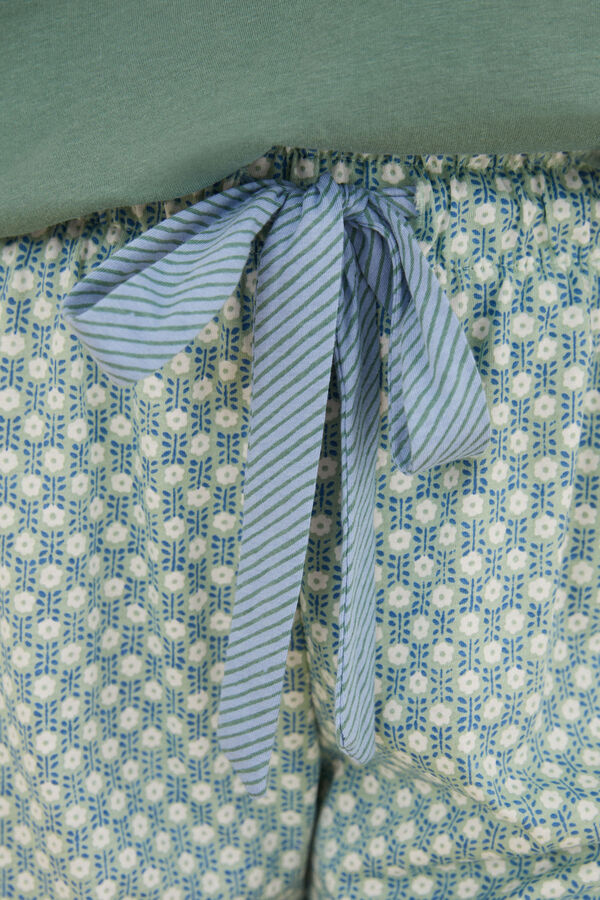 Womensecret Pijama 100% algodón verde verde