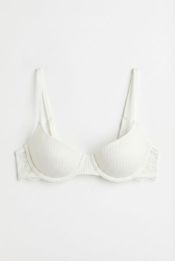 Women'secret Brasier cl&aacute;sico con relleno de algod&oacute;n blanco BEAUTIFUL marfil