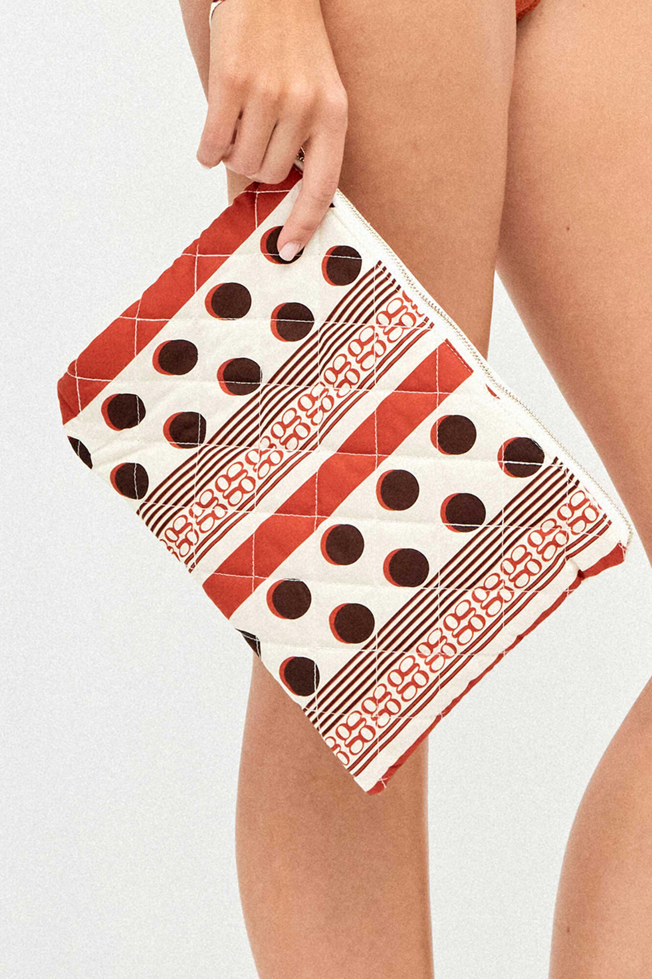 Gisela Bolsa neceser de mano estampado de puntos