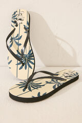Womensecret Chanclas con estampado de Mickey Mouse blanco