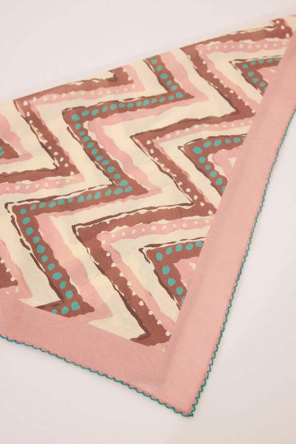 Womensecret Pañuelo con estampado tribal multicolor estampado