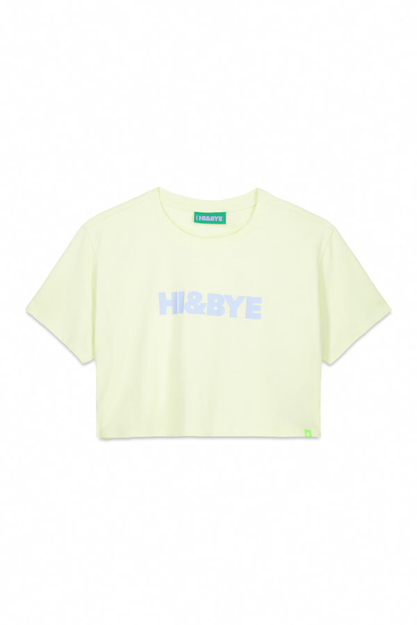 Womensecret Playera 100% algodón amarillo amarillo
