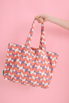 Womensecret Bolso tote estampado rojo estampado