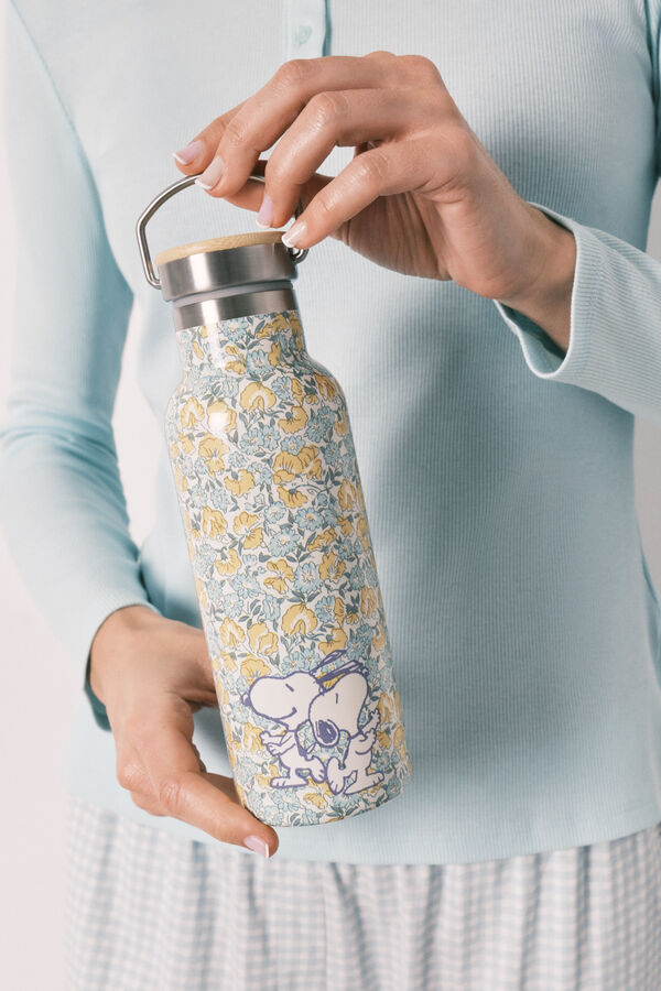 Women'secret Boella de acero inoxidable con flores Snoopy estampado