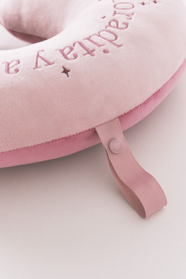 Women'secret Almohada de viaje rosa cuello rosa