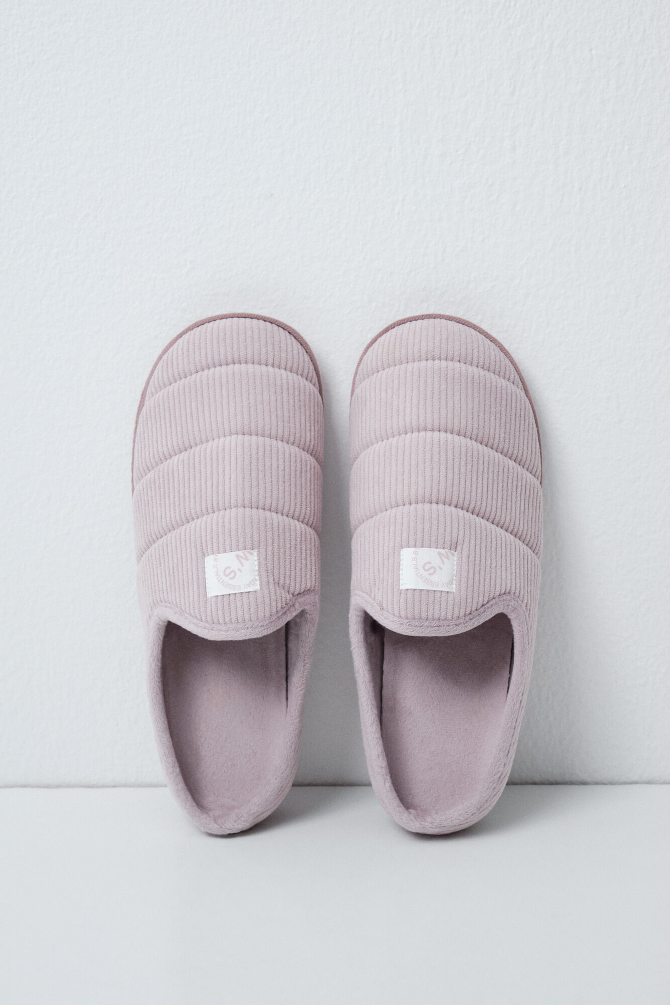 Women'secret Zapatillas de casa de suela acolchada rosa