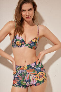 Womensecret Panty bikini culotte tropical estampado
