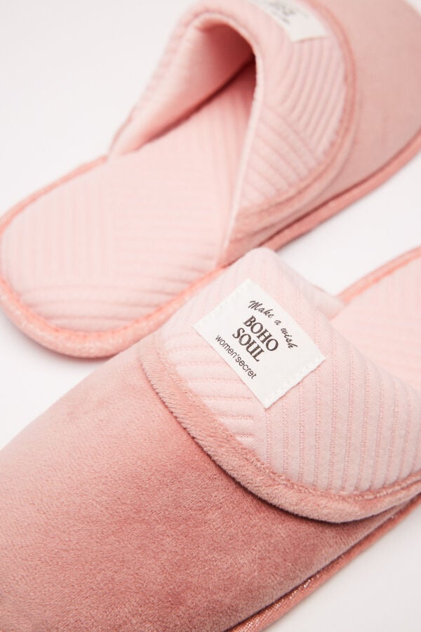 Womensecret Pantuflas acolchadas rosa rosa