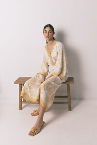 Women'secret Vestido caft&aacute;n jacquard flores