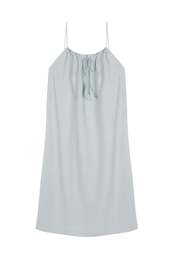 Womensecret Camisón 100% algodón verde verde