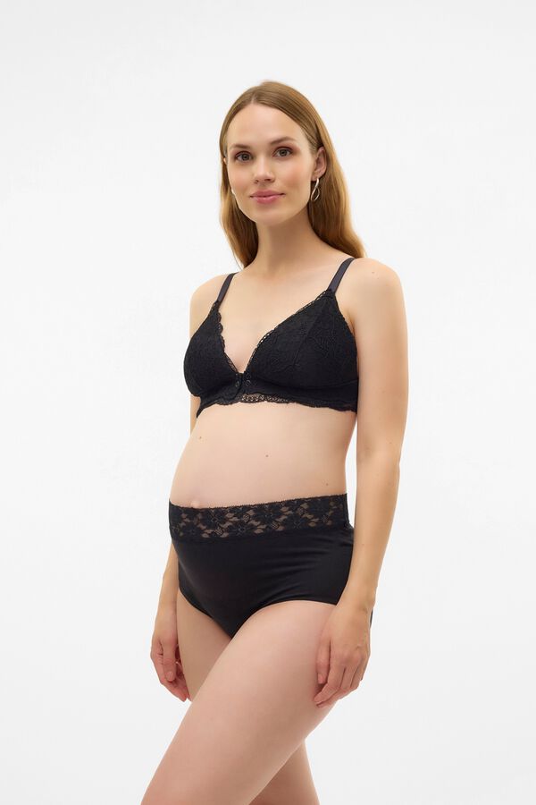 Mamalicious Brasier de encaje premam&aacute; y lactancia negro