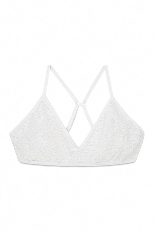 Womensecret Sujetador Seamless triangular gris copas extraíbles gris