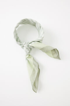 Womensecret Pañuelo para cuello rayas verde estampado