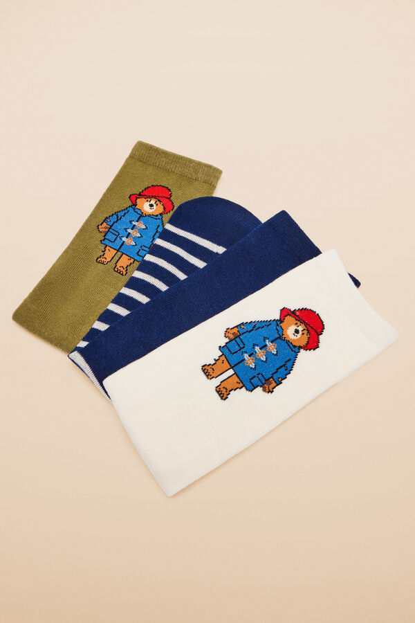 Womensecret Pack 3 calcetines algodón Paddington estampado