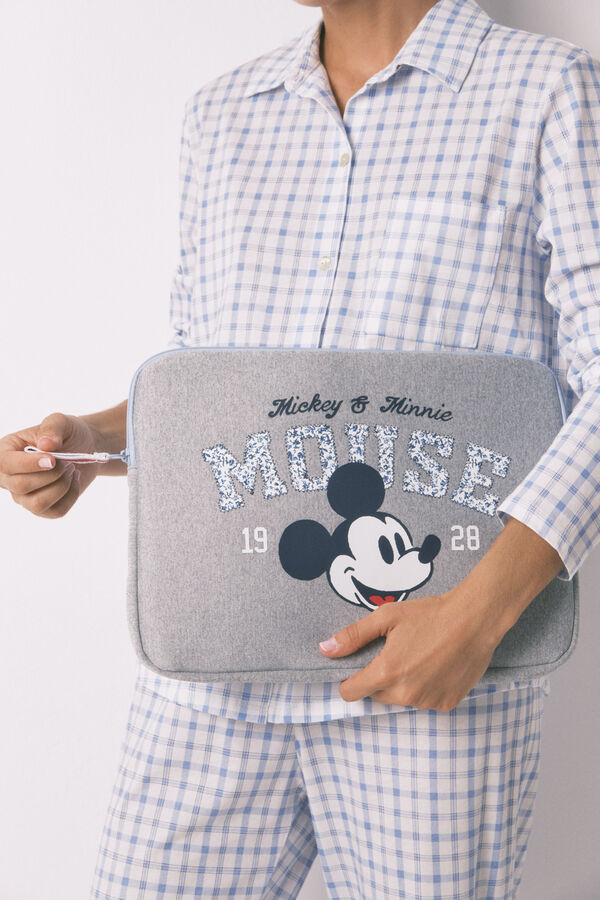 Womensecret Funda para portátil Mickey gris oscuro gris