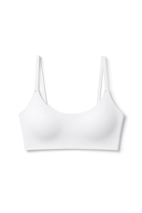 Women'secret GODDESS brasier top foam microfibra blanco blanco