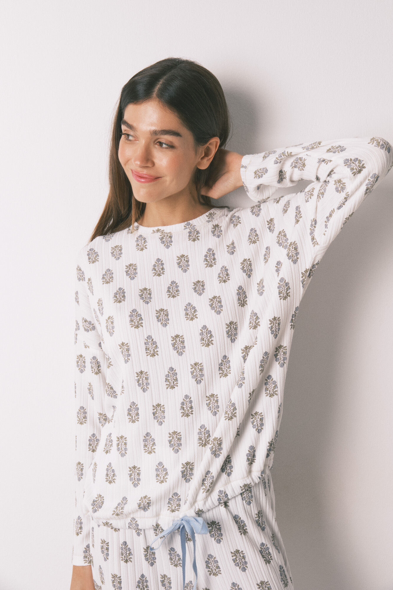 Women'secret Pijama larga super soft flores