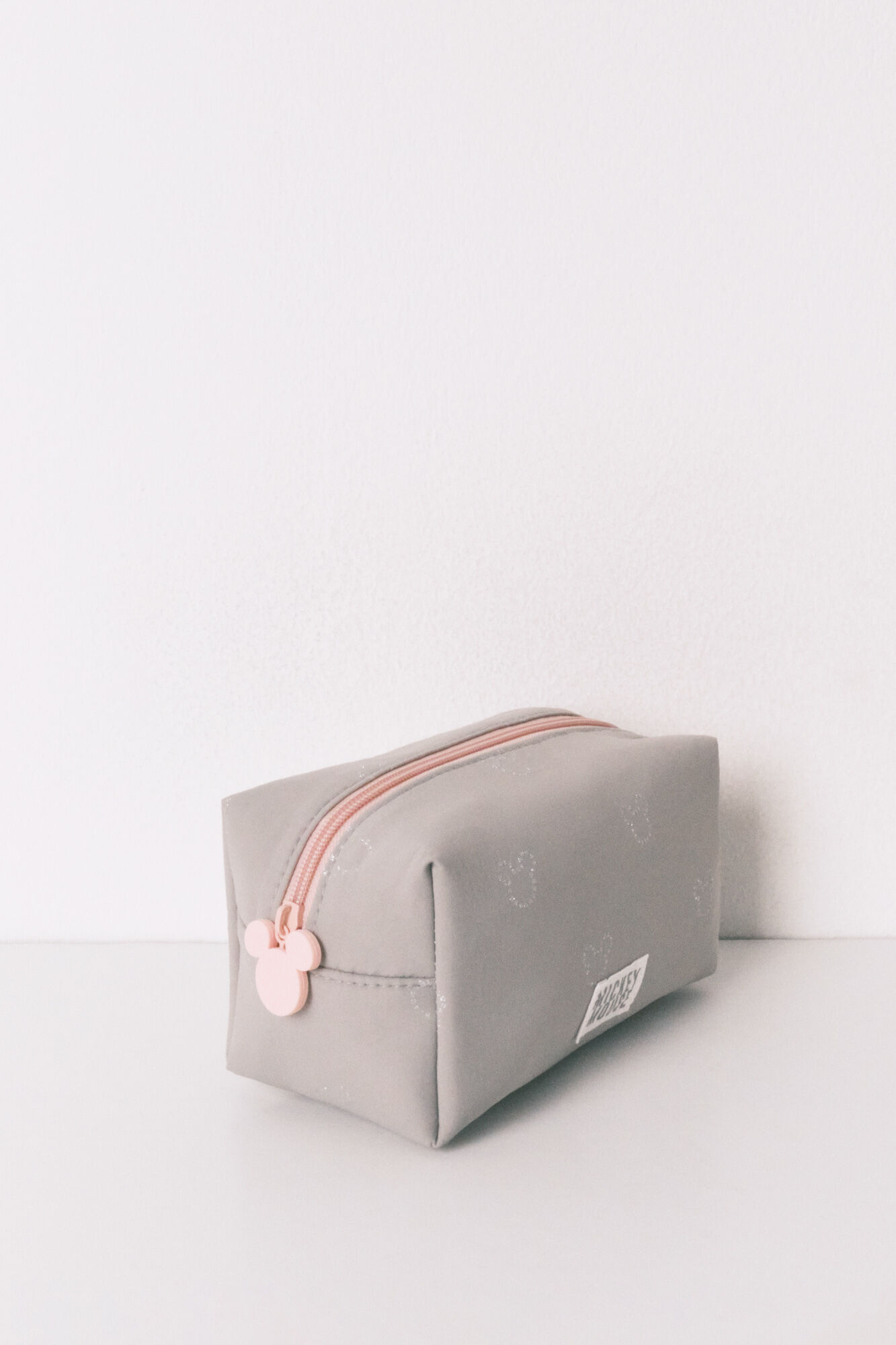 Women'secret Neceser mediano gris estampado Mickey diamantina